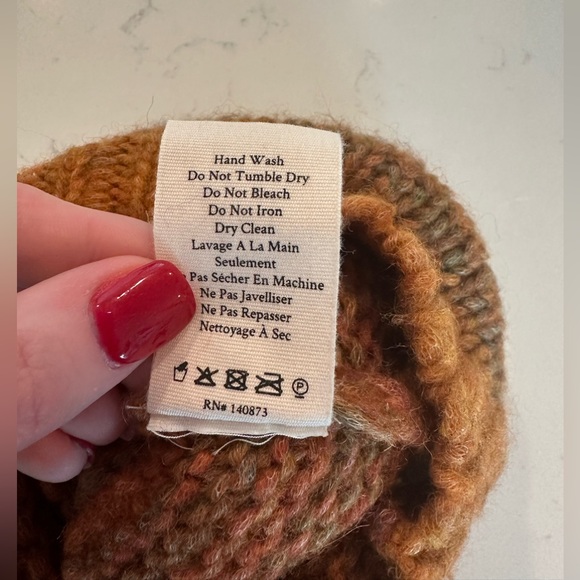 LoveShackFancy Merrick Beanie Knit Hat with Pom Pom